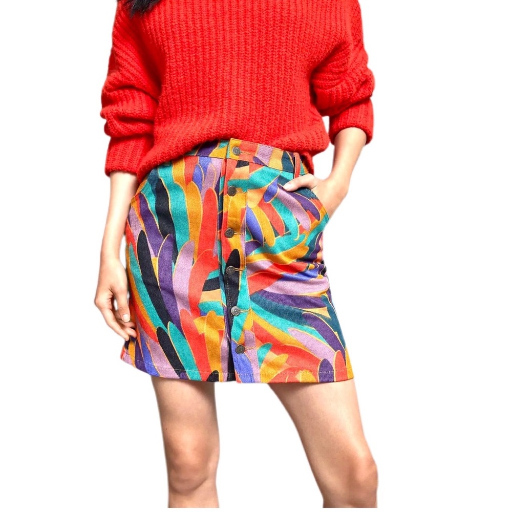 Farm Rio Kiki Corduroy Mini Skirt, S, NWOT